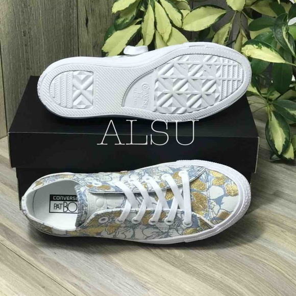 Conv&patBO Ctas OX Citadel Leather Gold W AUTHENTI - Picture 2 of 6